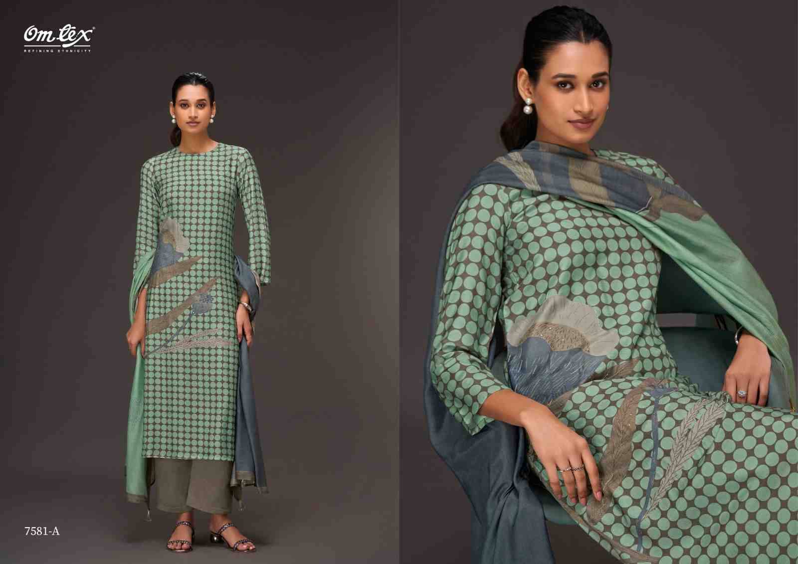 Stitch Soul By Om Tex 7581-A To 7581-D Series Beautiful Suits Stylish Fancy Colorful Party Wear & Ethnic Wear Silk Dresses At Wholesale Price