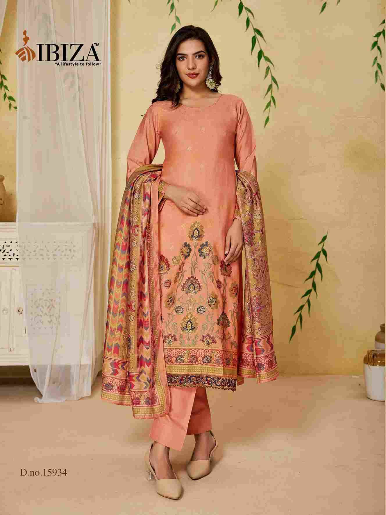 Alveera By Ibiza 15932 To 15935 Series Designer Festive Suits Beautiful Fancy Stylish Colorful Party Wear & Occasional Wear Pure Silk Dresses At Wholesale Price
