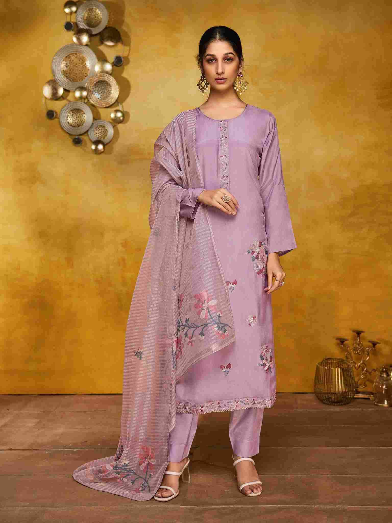Lavender By Ibiza 15824 To 15827 Series Designer Festive Suits Beautiful Fancy Stylish Colorful Party Wear & Occasional Wear Pure Bemberg Muslin Dresses At Wholesale Price