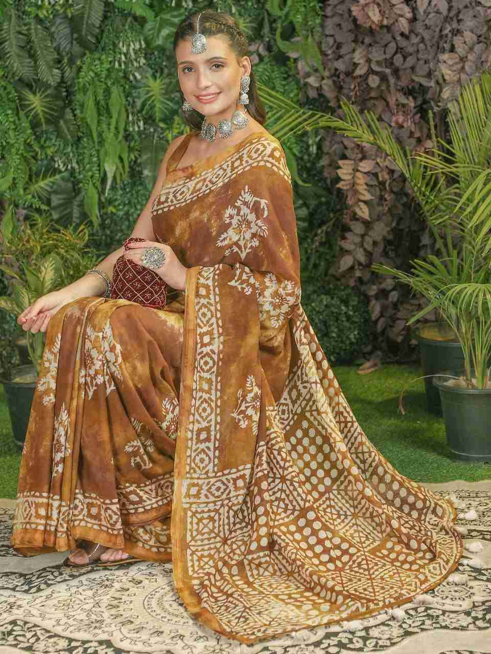 Viscose Mul Batik By Mono Poley 01 To 09 Series Indian Traditional Wear Collection Beautiful Stylish Fancy Colorful Party Wear & Occasional Wear Viscose Mul Sarees At Wholesale Price
