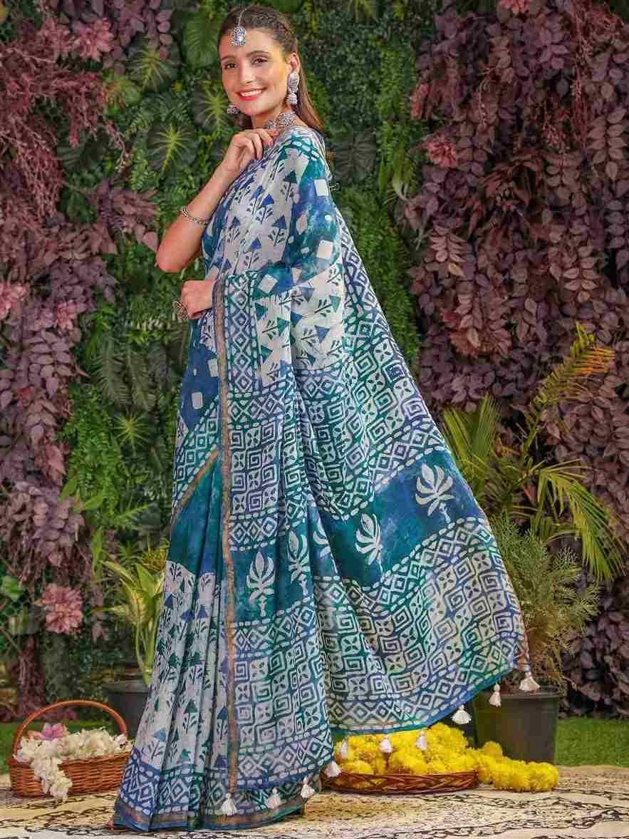 Viscose Mul Batik By Mono Poley 01 To 09 Series Indian Traditional Wear Collection Beautiful Stylish Fancy Colorful Party Wear & Occasional Wear Viscose Mul Sarees At Wholesale Price