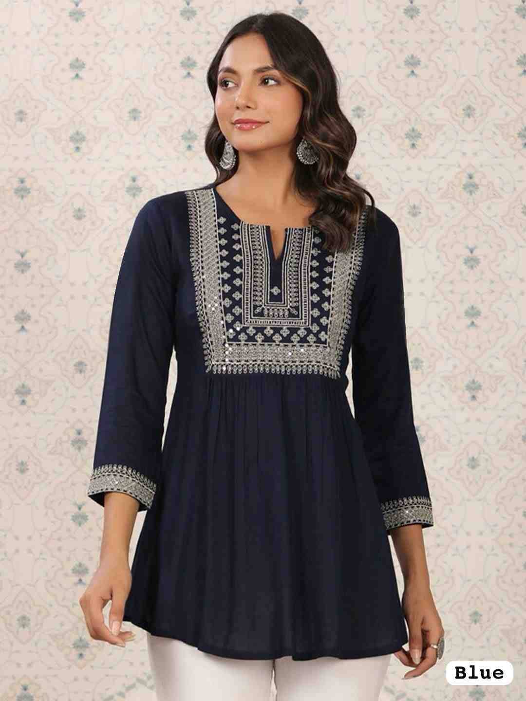 Adaa Vol-2 By Kaamiri 01 To 08 Series Designer Stylish Fancy Colorful Beautiful Party Wear & Ethnic Wear Collection Heavy Rayon Embroidered Tops At Wholesale Price