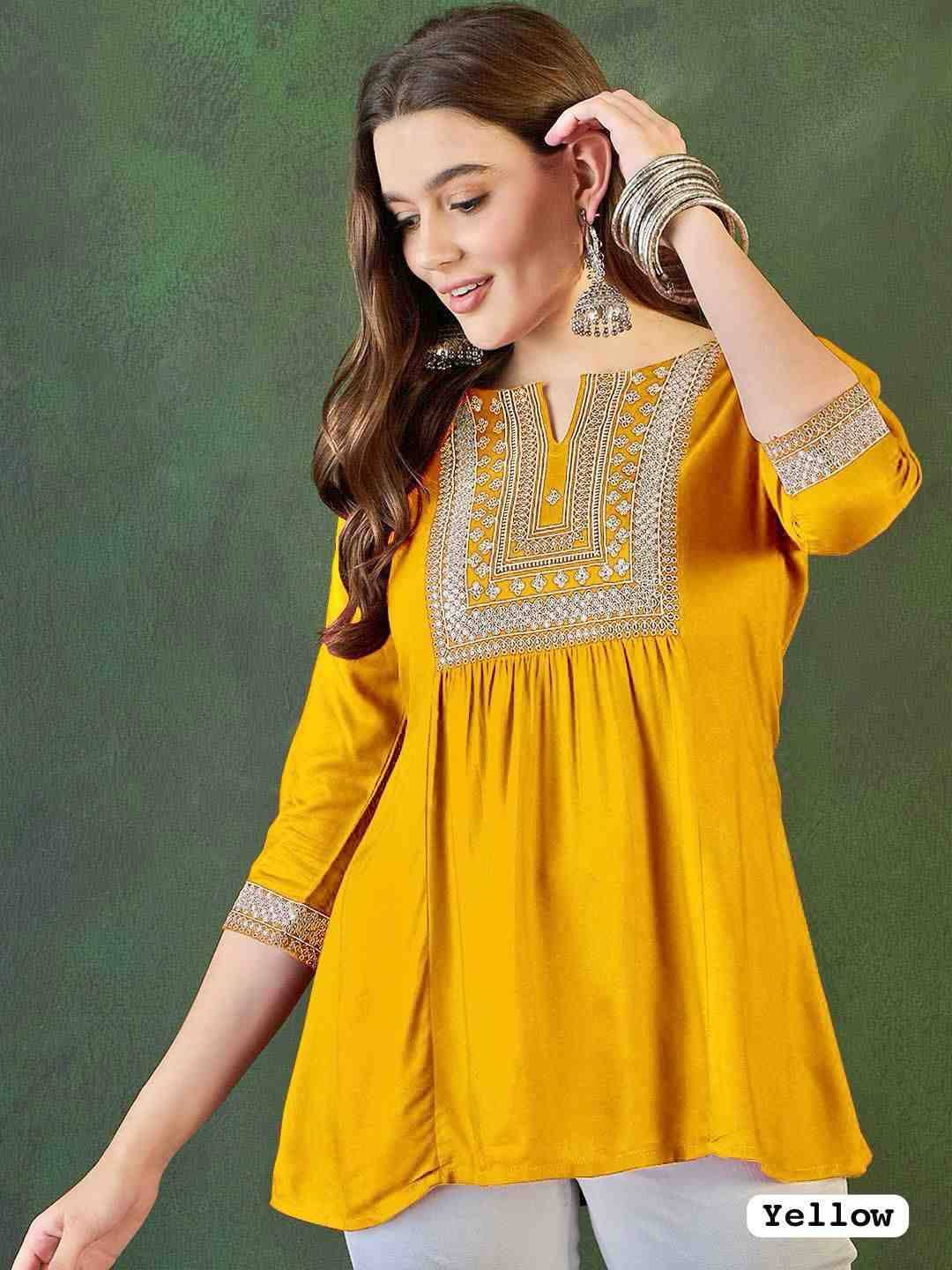 Adaa Vol-2 By Kaamiri 01 To 08 Series Designer Stylish Fancy Colorful Beautiful Party Wear & Ethnic Wear Collection Heavy Rayon Embroidered Tops At Wholesale Price