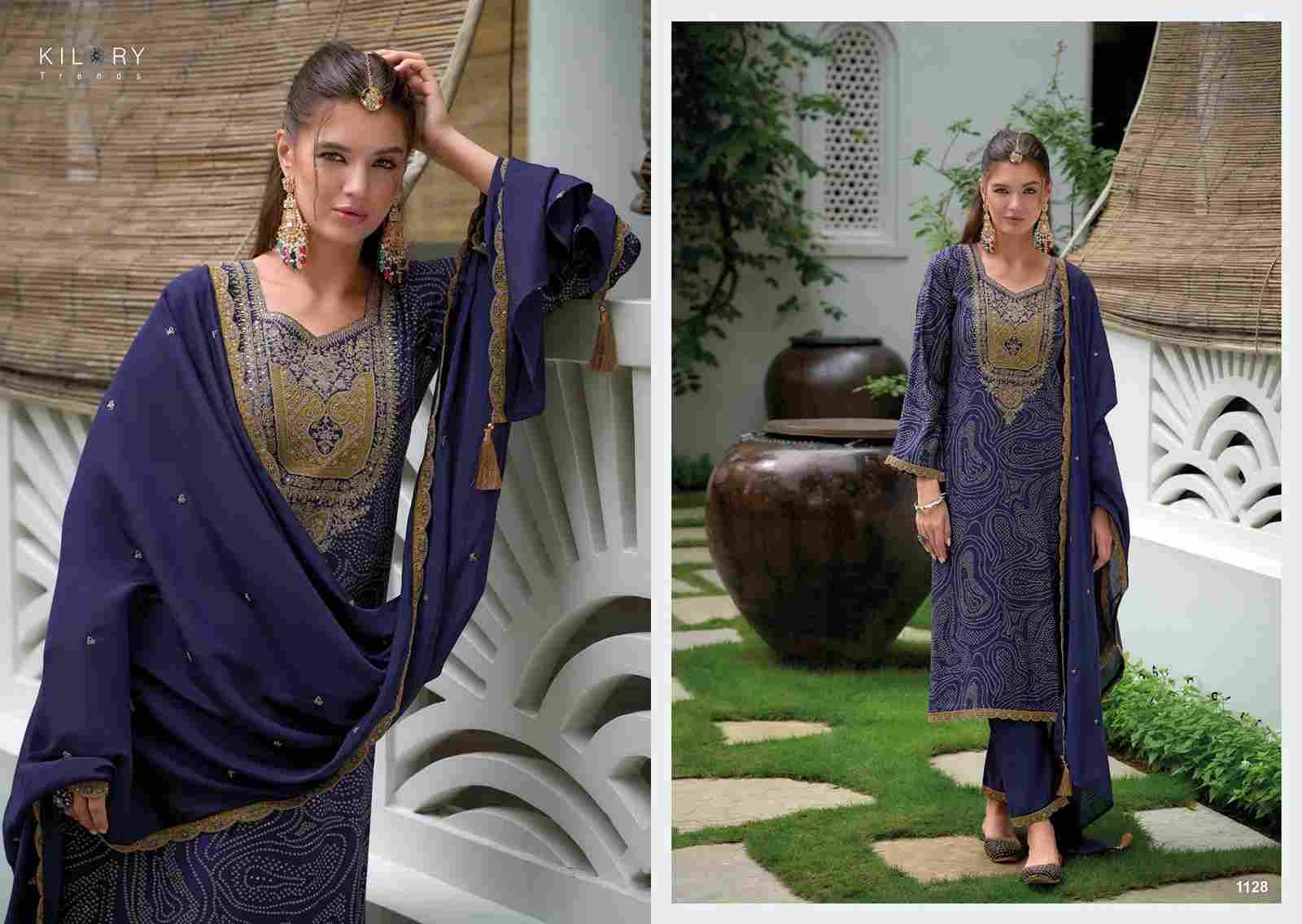 The Story Of Bandhej By Kilory 1121 To 1128 Series Beautiful Festive Suits Colorful Stylish Fancy Casual Wear & Ethnic Wear Pure Viscose Modal Silk Dresses At Wholesale Price