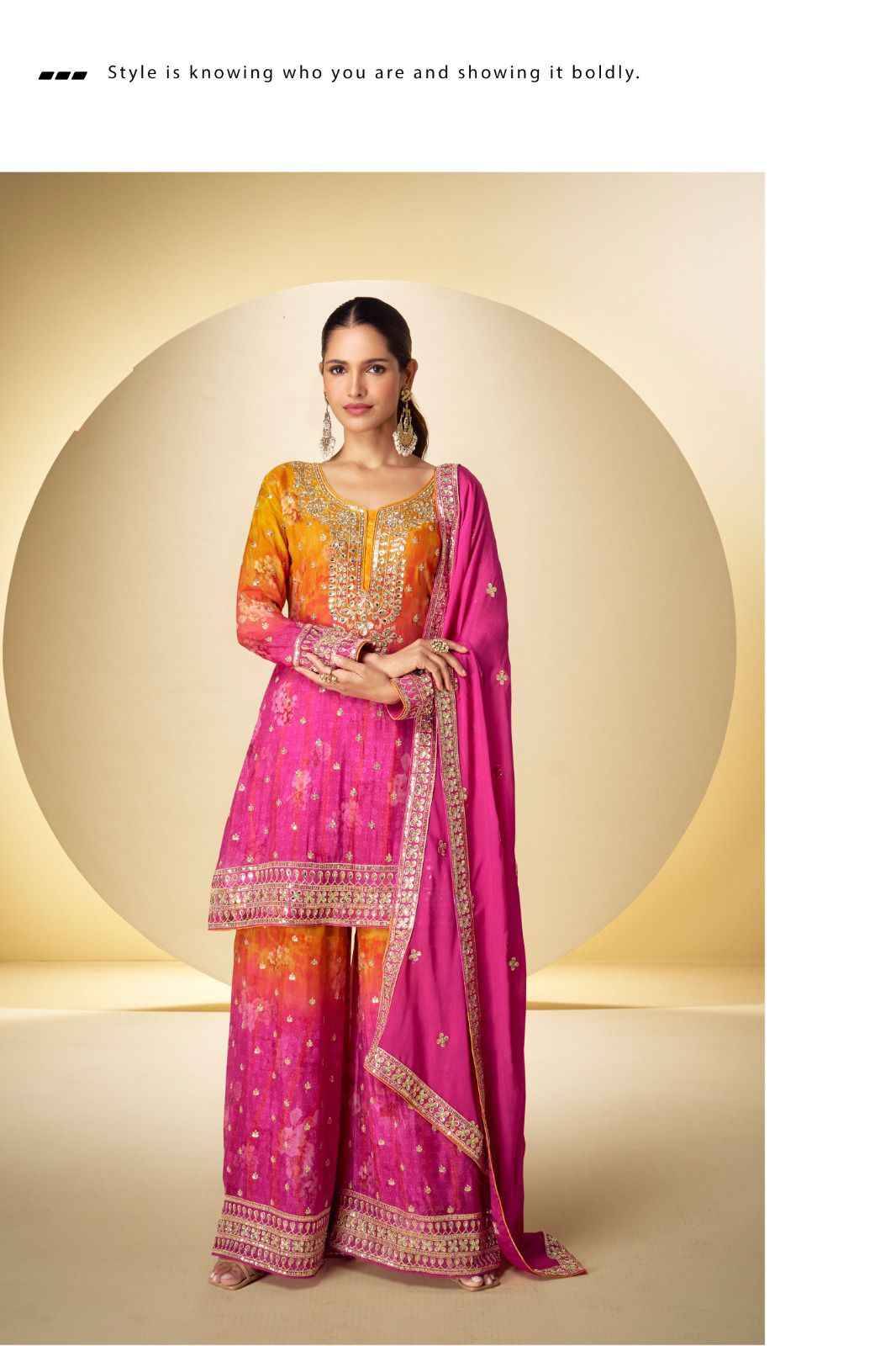 Kanika By Gulkayra Designer 7598 To 7599 Series Beautiful Sharara Suits Colorful Stylish Fancy Casual Wear & Ethnic Wear Chinnon Dresses At Wholesale Price