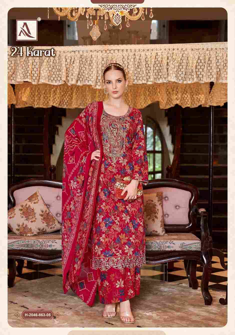 24 Karat By Alok Suit 2046-863-01 To 2046-863-06 Series Beautiful Festive Suits Colorful Stylish Fancy Casual Wear & Ethnic Wear Pure Viscose Rayon Dresses At Wholesale Price