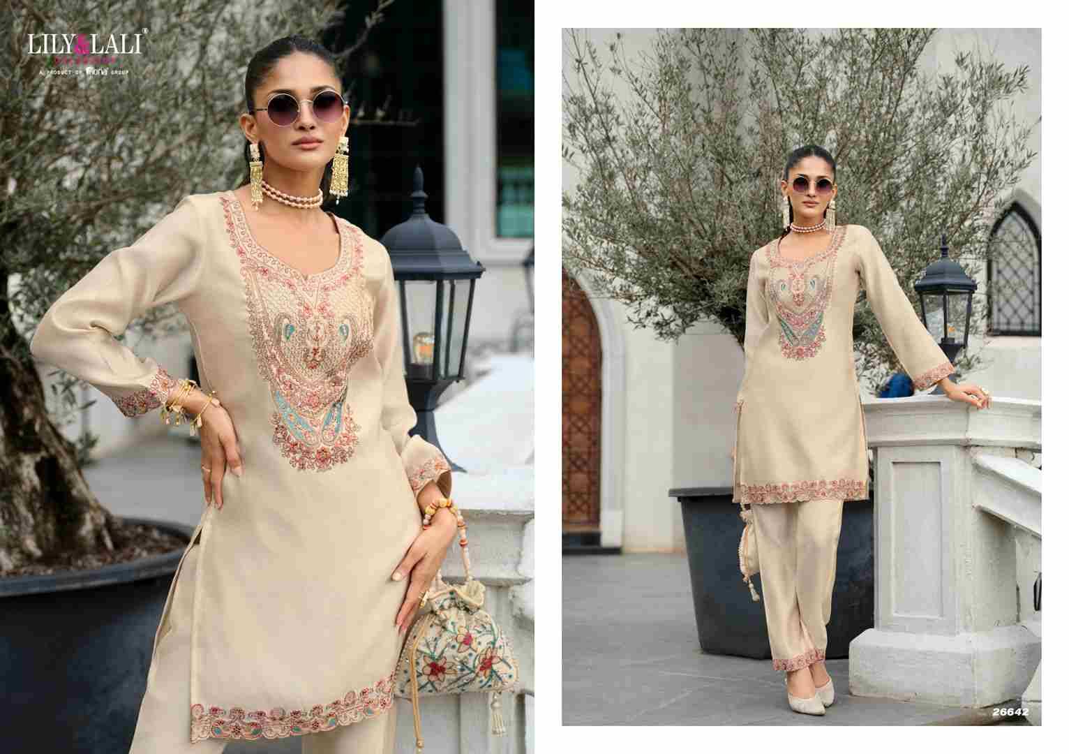 Anora By Lily And Lali 26641 To 26644 Series Designer Stylish Fancy Colorful Beautiful Party Wear & Ethnic Wear Collection Tussar Silk Co-Ords At Wholesale Price
