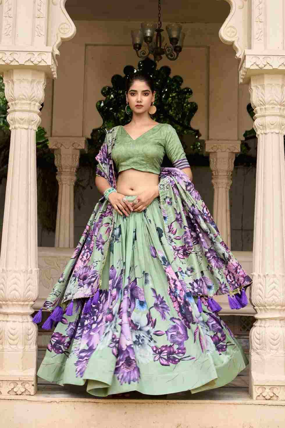 Pc-22 By Fashid Wholesale 01 To 04 Series Navratri Wear Collection Beautiful Stylish Colorful Fancy Party Wear & Occasional Wear Pure Dola Tussar Silk Lehengas At Wholesale Price