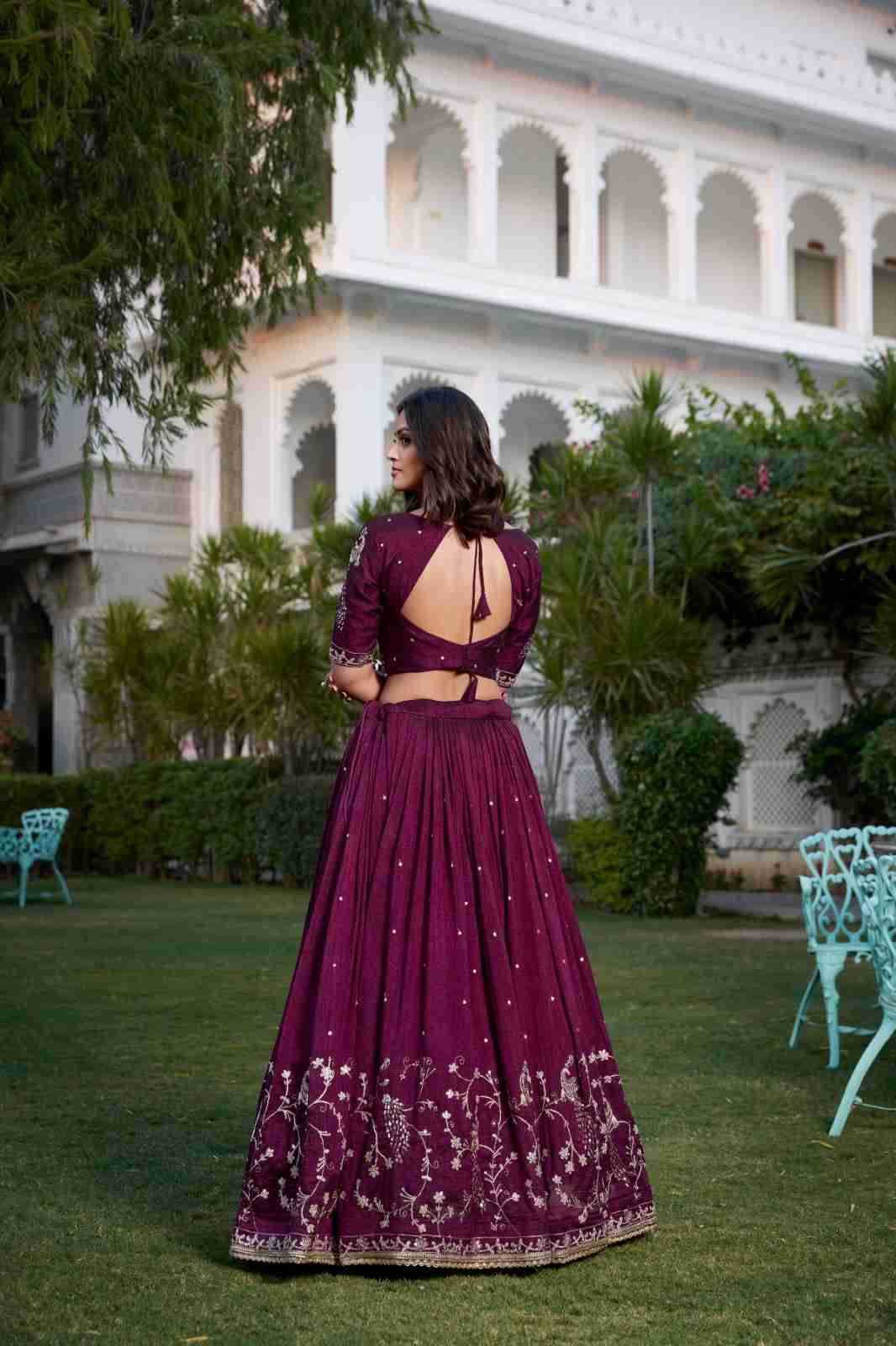Pc-23 By Fashid Wholesale 01 To 02 Series Navratri Wear Collection Beautiful Stylish Colorful Fancy Party Wear & Occasional Wear Vichitra Silk Lehengas At Wholesale Price