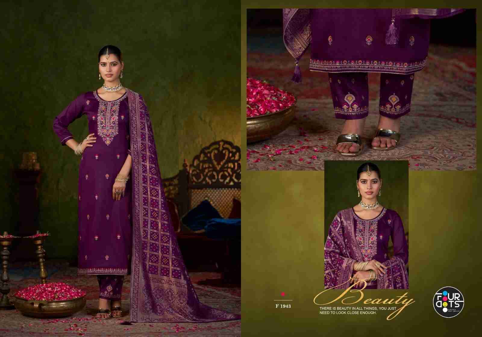Goldie By Four Dots 1941 To 1944 Series Designer Stylish Fancy Colorful Beautiful Party Wear & Ethnic Wear Collection Jam Cotton Silk Dresses At Wholesale Price