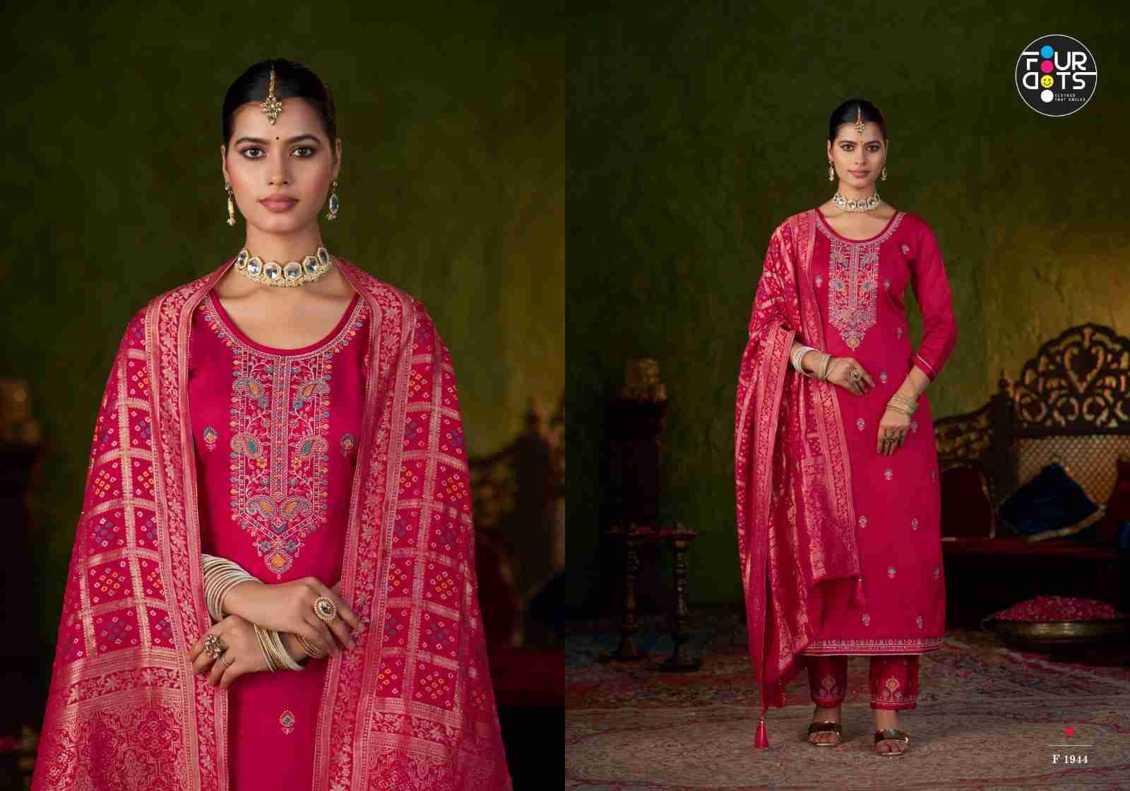 Goldie By Four Dots 1941 To 1944 Series Designer Stylish Fancy Colorful Beautiful Party Wear & Ethnic Wear Collection Jam Cotton Silk Dresses At Wholesale Price