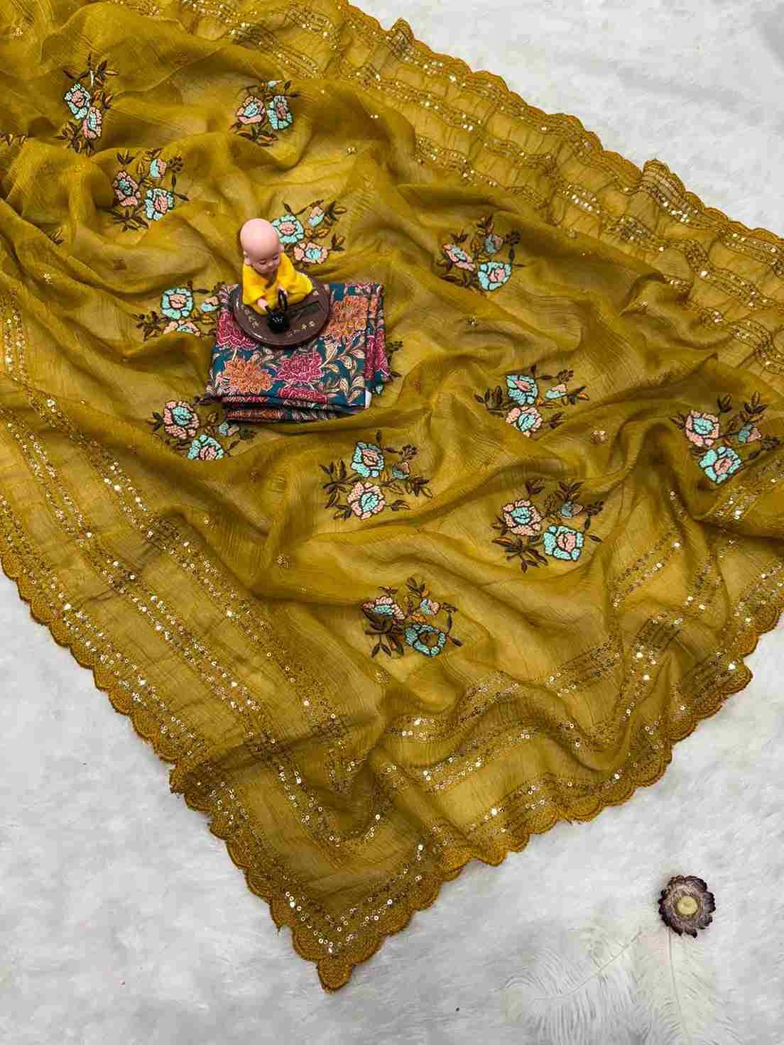 Vs-Hetshvi By Fashid Wholesale Indian Traditional Wear Collection Beautiful Stylish Fancy Colorful Party Wear & Occasional Wear Crush Organza Sarees At Wholesale Price