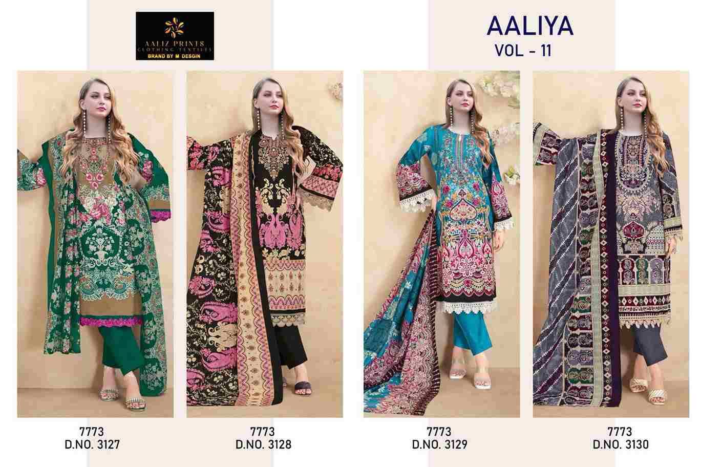 Aaliya Vol-11 By Aaliz Prints 3127 To 3130 Series Beautiful Festive Suits Stylish Fancy Colorful Casual Wear & Ethnic Wear Cotton Digital Print Dresses At Wholesale Price