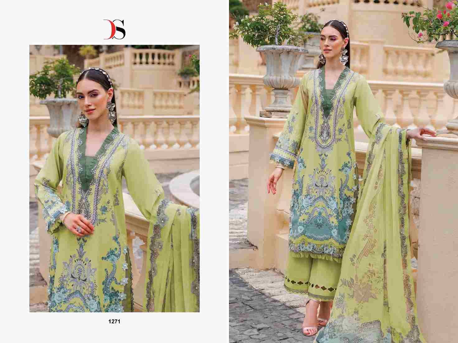Jade Urbane-25 Vol-4 By Deepsy Suits 1271 To 1278 Series Pakistani Stylish Beautiful Colourful Printed & Embroidered Party Wear & Occasional Wear Pure Cotton Dresses At Wholesale Price