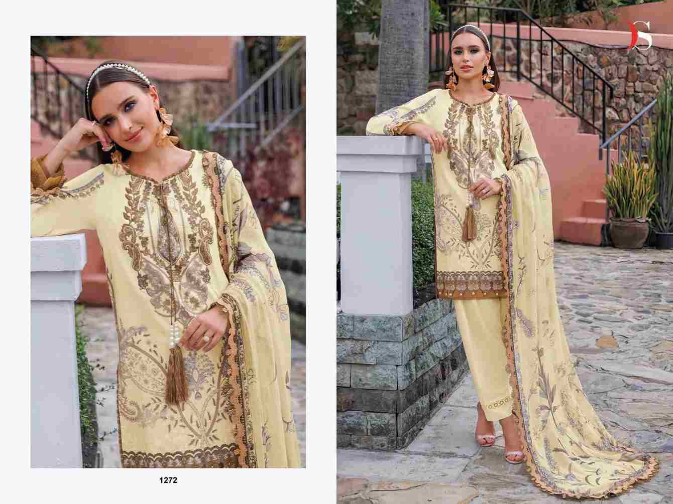 Jade Urbane-25 Vol-4 By Deepsy Suits 1271 To 1278 Series Pakistani Stylish Beautiful Colourful Printed & Embroidered Party Wear & Occasional Wear Pure Cotton Dresses At Wholesale Price