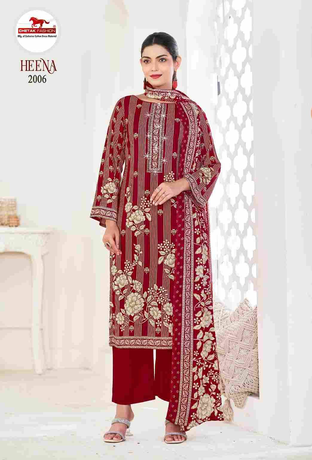 Heena Vol-2 By Chetak Fashion 2001 To 2008 Series Beautiful Festive Suits Colorful Stylish Fancy Casual Wear & Ethnic Wear Rayon Print Dresses At Wholesale Price