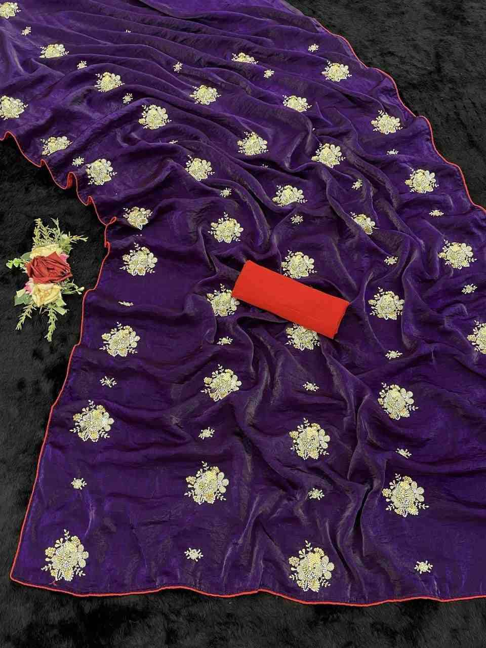 Vs-Boxer By Fashid Wholesale 01 To 02 Series Indian Traditional Wear Collection Beautiful Stylish Fancy Colorful Party Wear & Occasional Wear Jimmy Choo Sarees At Wholesale Price
