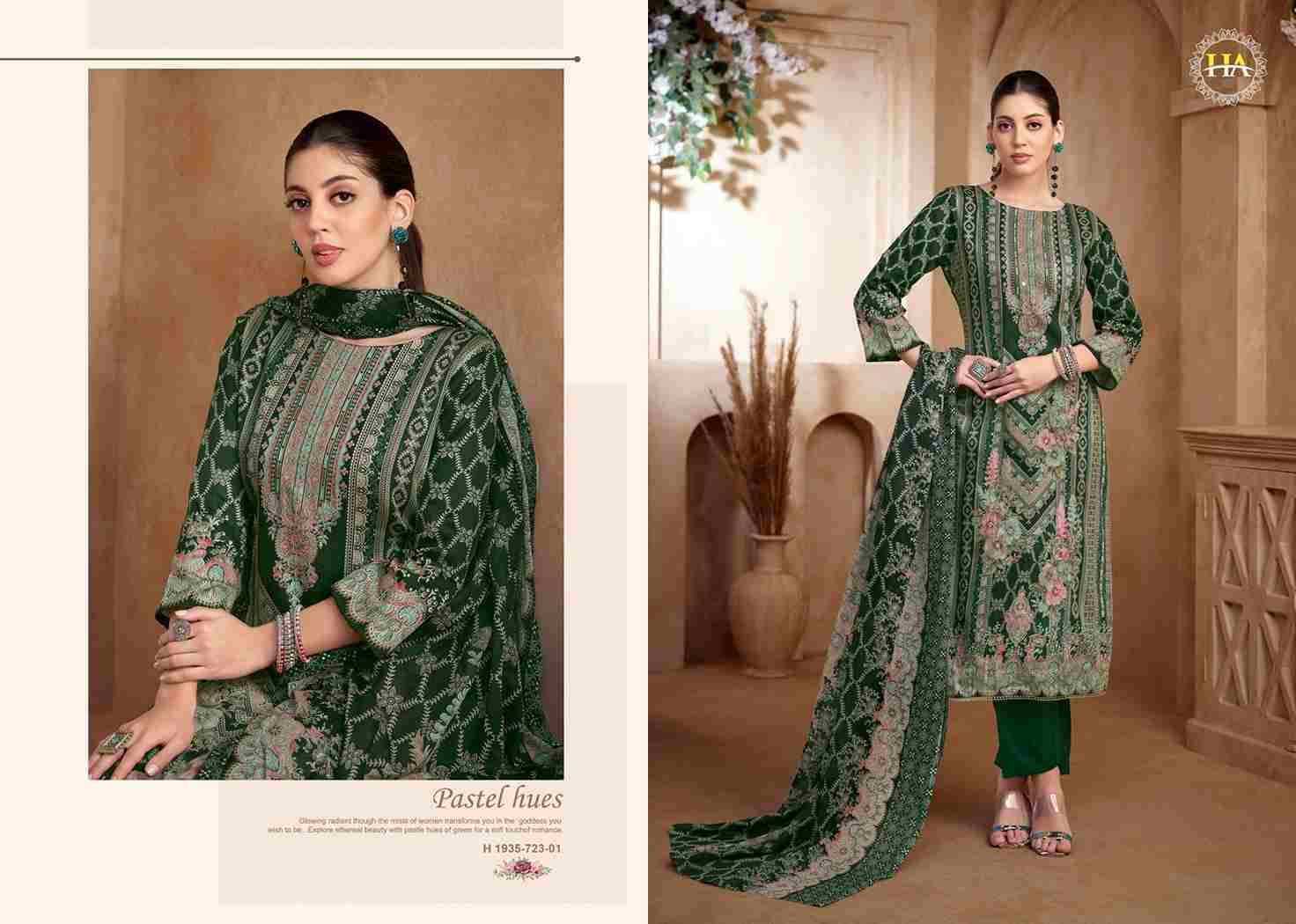 Meheroon Vol-13 By Harshit Fashion Hub 1935-723-01 To 1935-723-06 Series Beautiful Suits Colorful Stylish Fancy Casual Wear & Ethnic Wear Pure Viscose Rayon Print Dresses At Wholesale Price