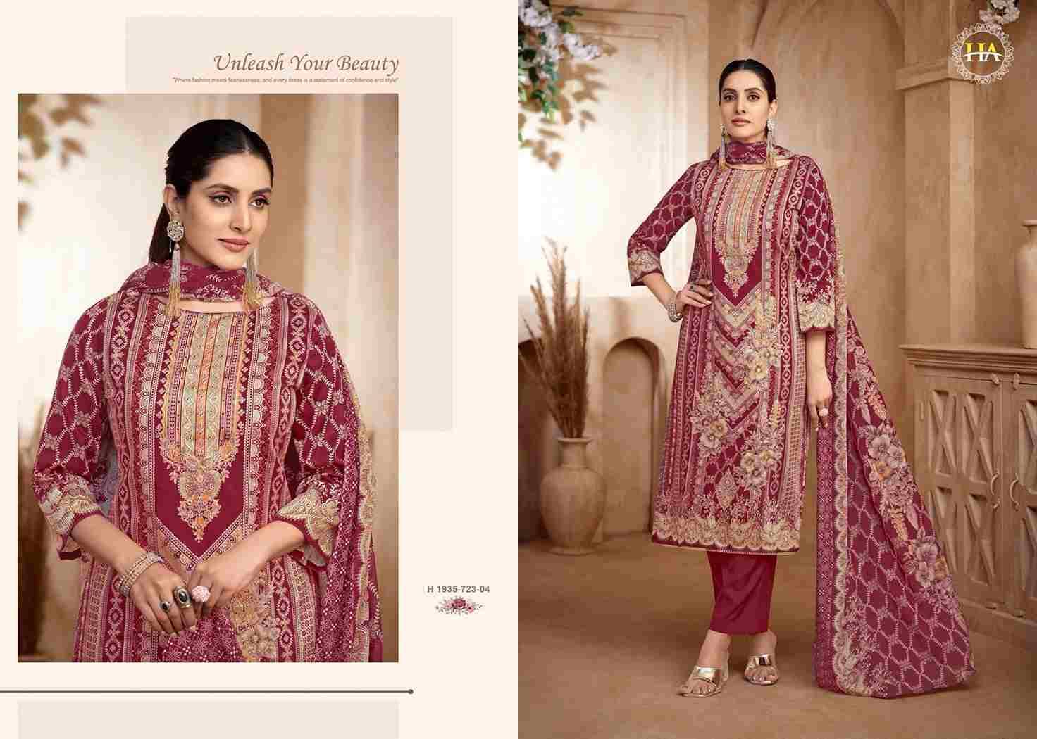 Meheroon Vol-13 By Harshit Fashion Hub 1935-723-01 To 1935-723-06 Series Beautiful Suits Colorful Stylish Fancy Casual Wear & Ethnic Wear Pure Viscose Rayon Print Dresses At Wholesale Price