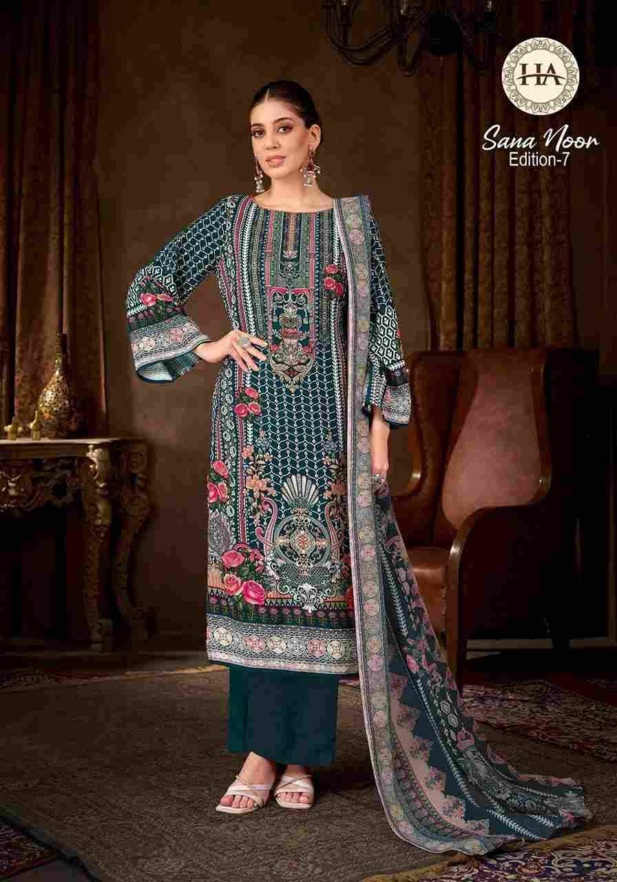 Sana Noor Vol-7 By Harshit Fashion Hub 1958-773-01 To 1958-773-08 Series Beautiful Festive Suits Stylish Fancy Colorful Casual Wear & Ethnic Wear Pure Viscose Rayon Dresses At Wholesale Price