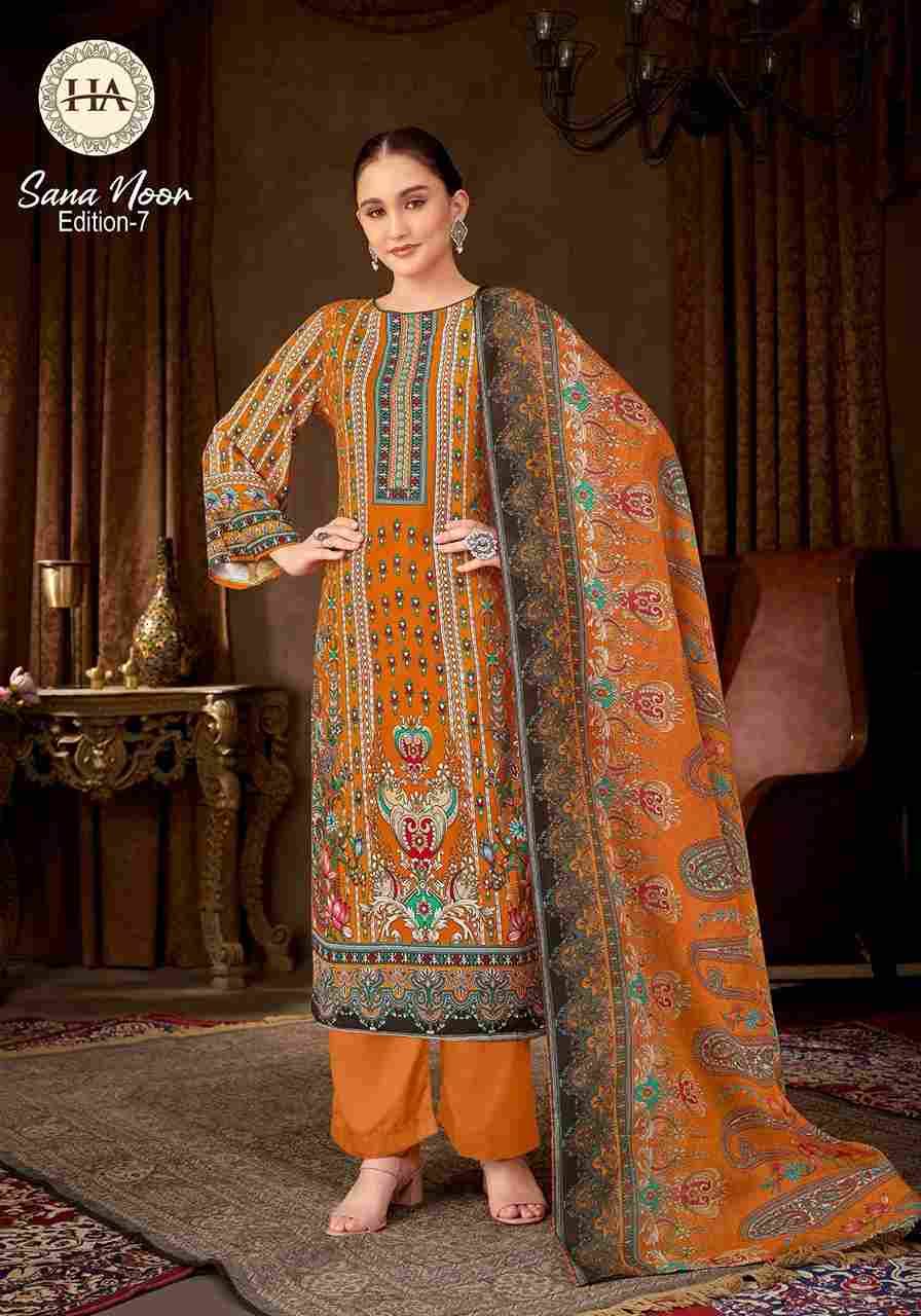 Sana Noor Vol-7 By Harshit Fashion Hub 1958-773-01 To 1958-773-08 Series Beautiful Festive Suits Stylish Fancy Colorful Casual Wear & Ethnic Wear Pure Viscose Rayon Dresses At Wholesale Price