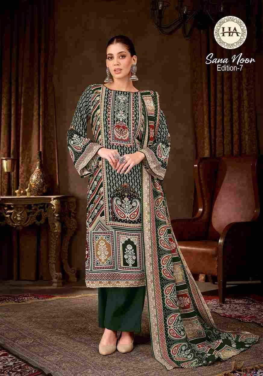 Sana Noor Vol-7 By Harshit Fashion Hub 1958-773-01 To 1958-773-08 Series Beautiful Festive Suits Stylish Fancy Colorful Casual Wear & Ethnic Wear Pure Viscose Rayon Dresses At Wholesale Price