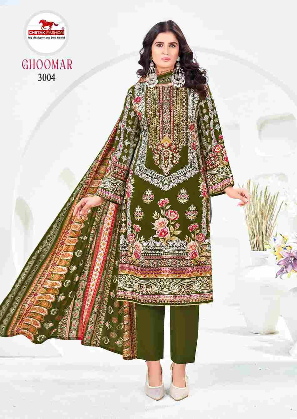 Ghoomar Vol-3 By Chetak Fashion 3001 To 3008 Series Beautiful Festive Suits Colorful Stylish Fancy Casual Wear & Ethnic Wear Rayon Cotton Print Dresses At Wholesale Price