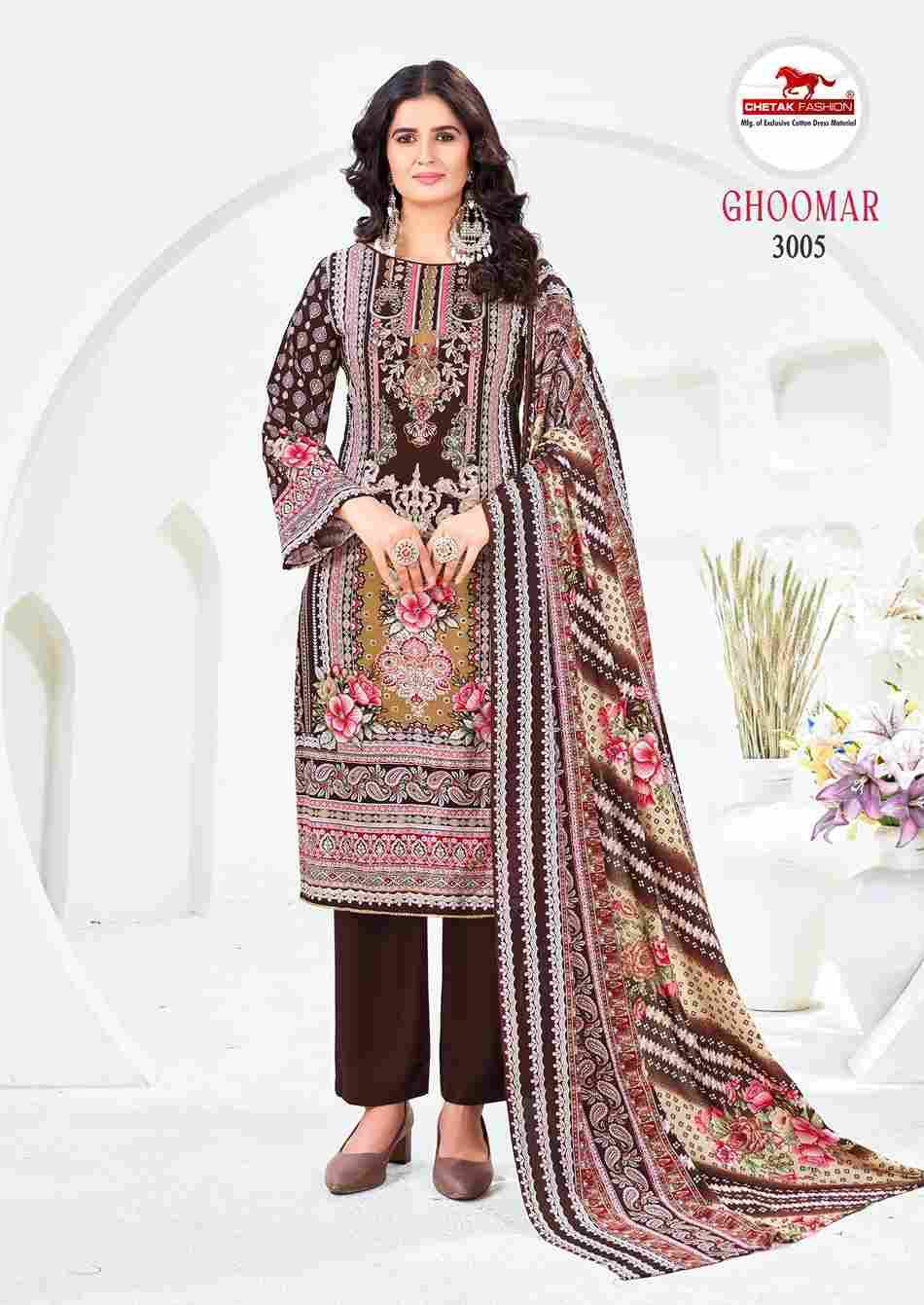 Ghoomar Vol-3 By Chetak Fashion 3001 To 3008 Series Beautiful Festive Suits Colorful Stylish Fancy Casual Wear & Ethnic Wear Rayon Cotton Print Dresses At Wholesale Price