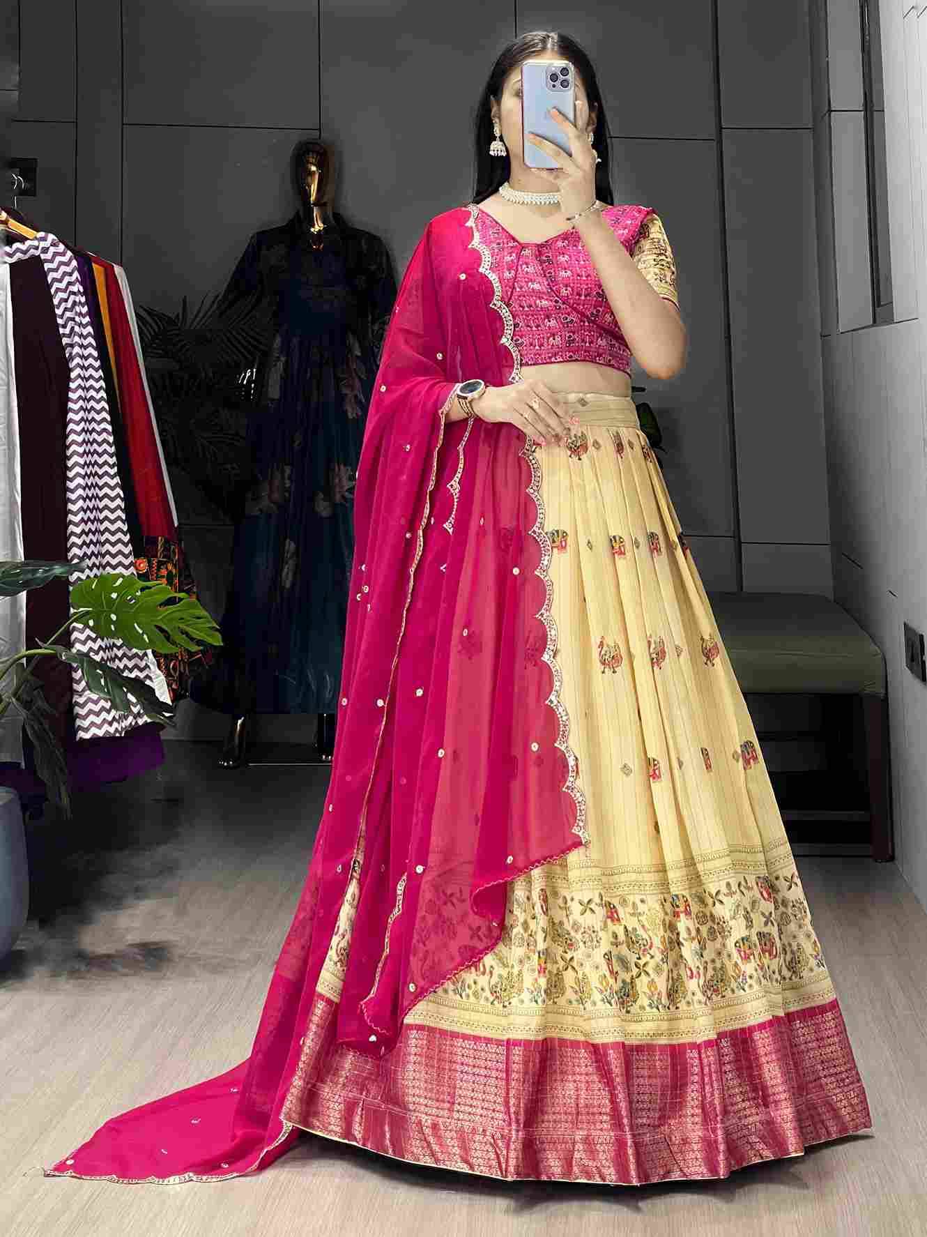 Gr-9035 By Fashid Wholesale 01 To 04 Series Navratri Wear Collection Beautiful Stylish Colorful Fancy Party Wear & Occasional Wear Marshmellow Rico Lehengas At Wholesale Price