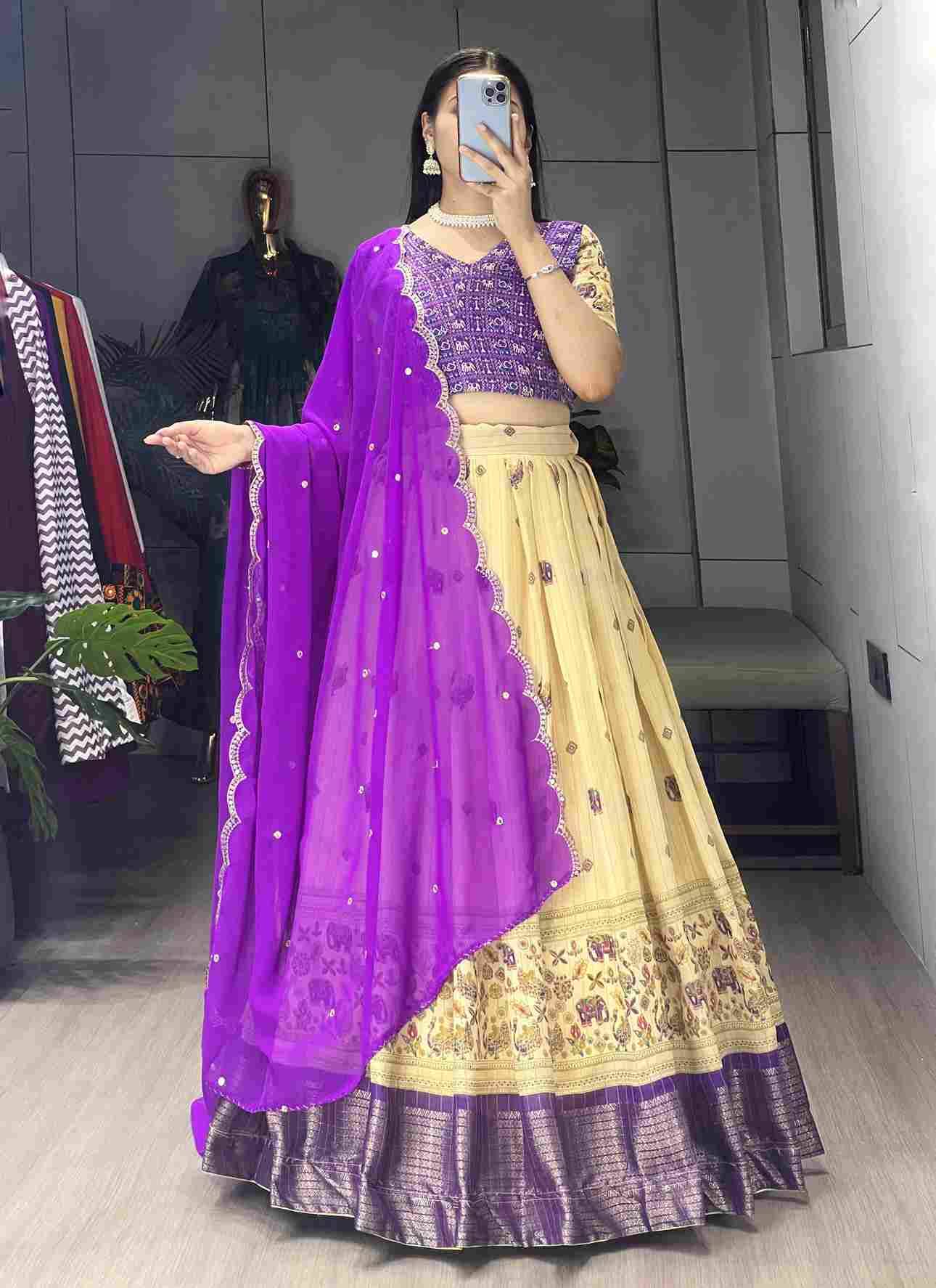 Gr-9035 By Fashid Wholesale 01 To 04 Series Navratri Wear Collection Beautiful Stylish Colorful Fancy Party Wear & Occasional Wear Marshmellow Rico Lehengas At Wholesale Price