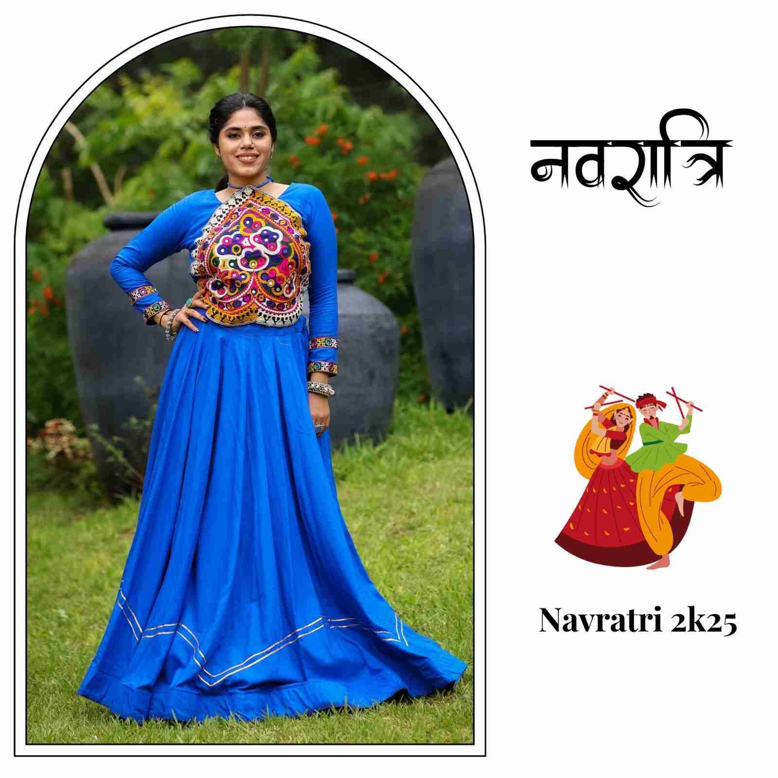 Gr-8056 By Fashid Wholesale Navratri Wear Collection Beautiful Stylish Colorful Fancy Party Wear & Occasional Wear Pure Rayon Cotton Lehengas At Wholesale Price