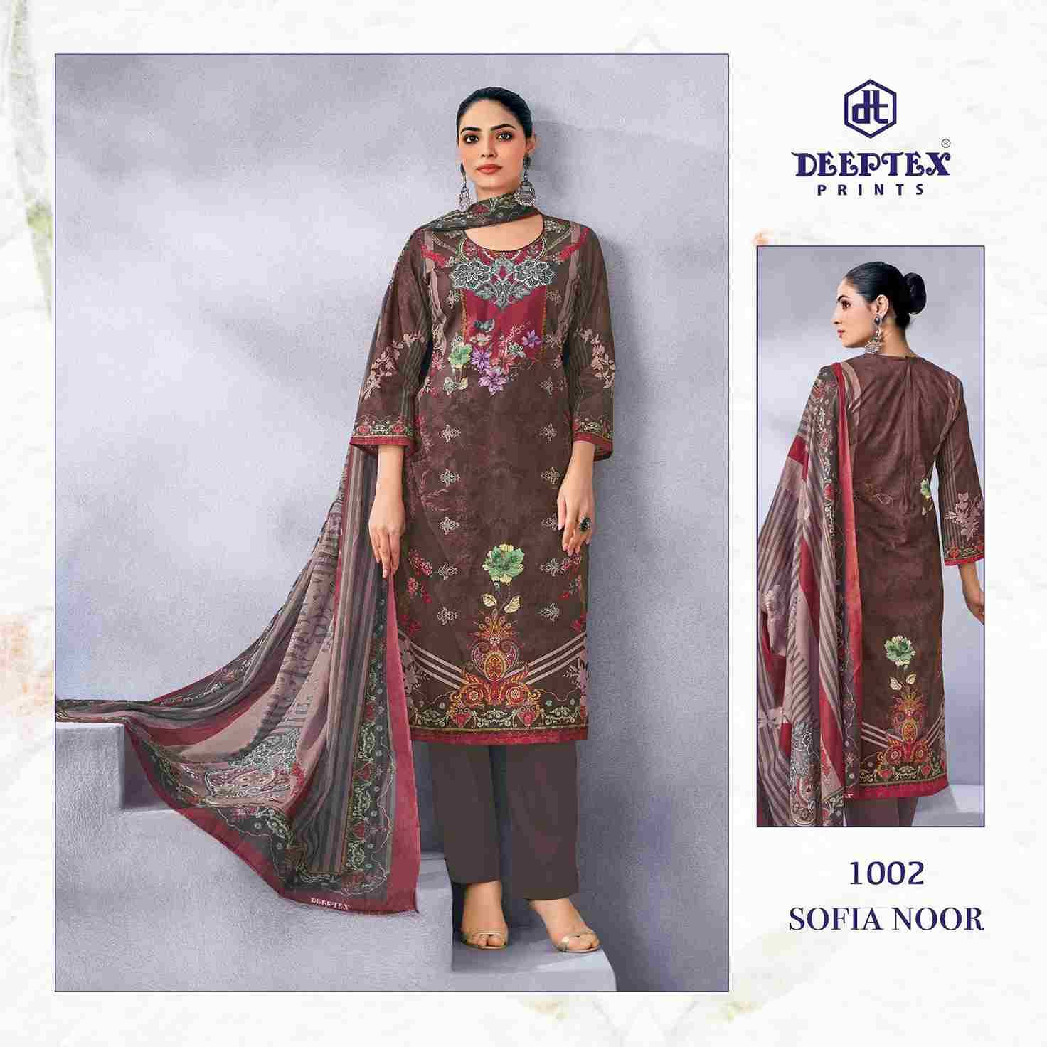 Sofia Noor By Deeptex Prints 1001 To 1008 Series Beautiful Festive Suits Stylish Fancy Colorful Casual Wear & Ethnic Wear Pure Lawn Print Dresses At Wholesale Price