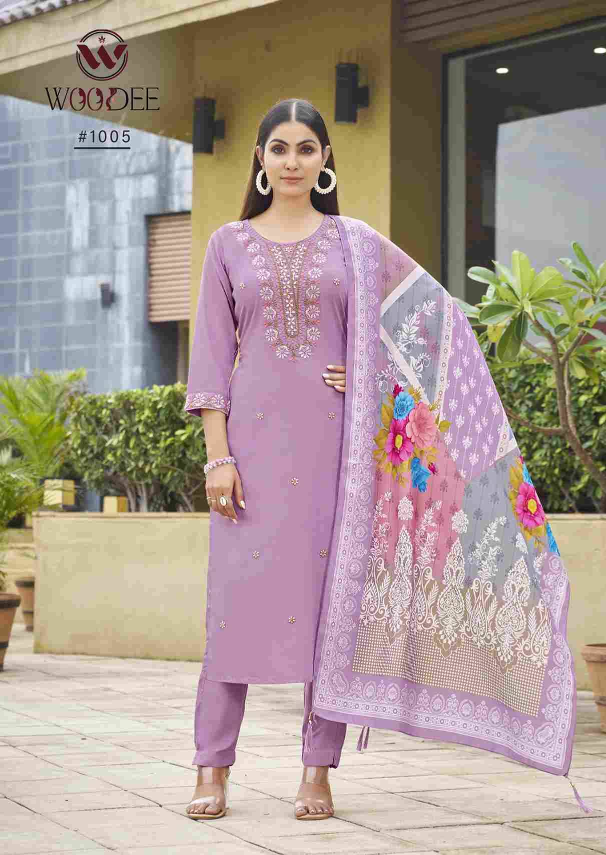 Apsara By Woodee 1001 To 1006 Series Designer Stylish Fancy Colorful Beautiful Party Wear & Ethnic Wear Collection Premium Rayon Dresses At Wholesale Price