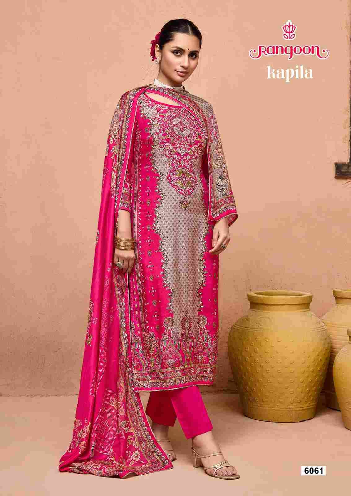 Kapila By Rangoon 6061 To 6064 Series Beautiful Festive Suits Colorful Stylish Fancy Casual Wear & Ethnic Wear Pure Muslin Dresses At Wholesale Price