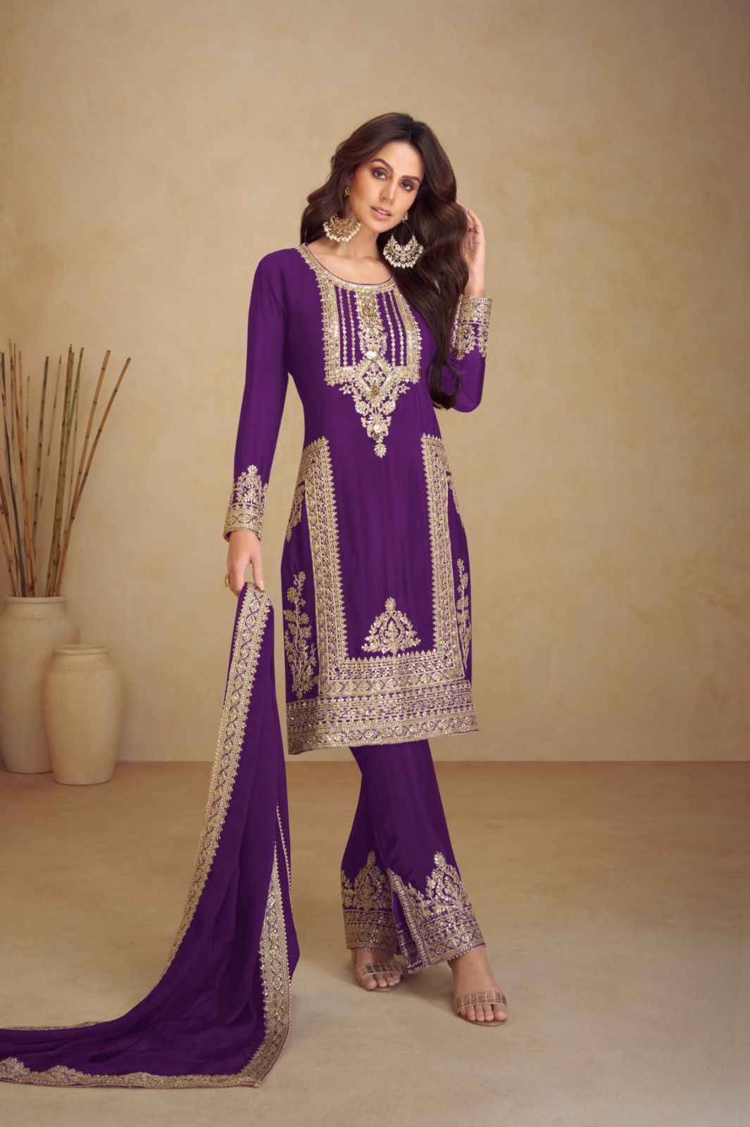 Apsara Vol-5 By Gulkayra Designer 7473-Q To 7473-U Series Beautiful Festive Suits Colorful Stylish Fancy Casual Wear & Ethnic Wear Chinnon With Work Dresses At Wholesale Price