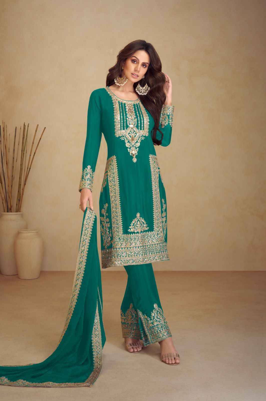Apsara Vol-5 By Gulkayra Designer 7473-Q To 7473-U Series Beautiful Festive Suits Colorful Stylish Fancy Casual Wear & Ethnic Wear Chinnon With Work Dresses At Wholesale Price