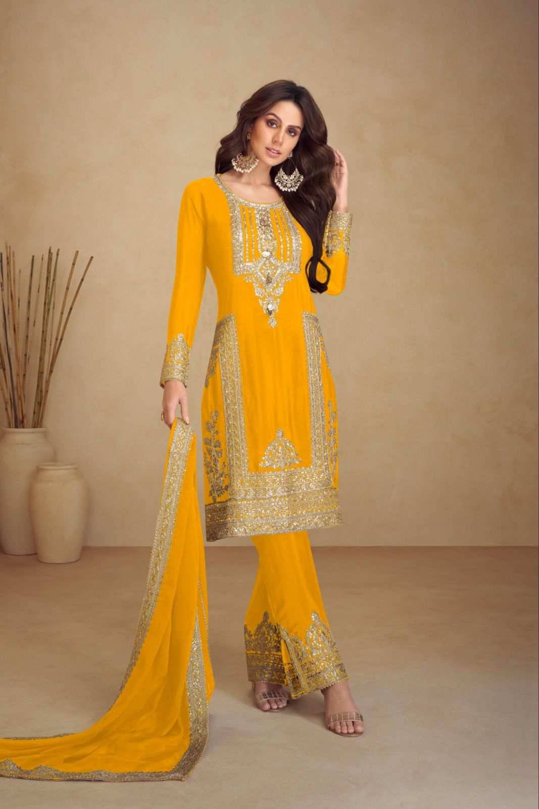 Apsara Vol-5 By Gulkayra Designer 7473-Q To 7473-U Series Beautiful Festive Suits Colorful Stylish Fancy Casual Wear & Ethnic Wear Chinnon With Work Dresses At Wholesale Price