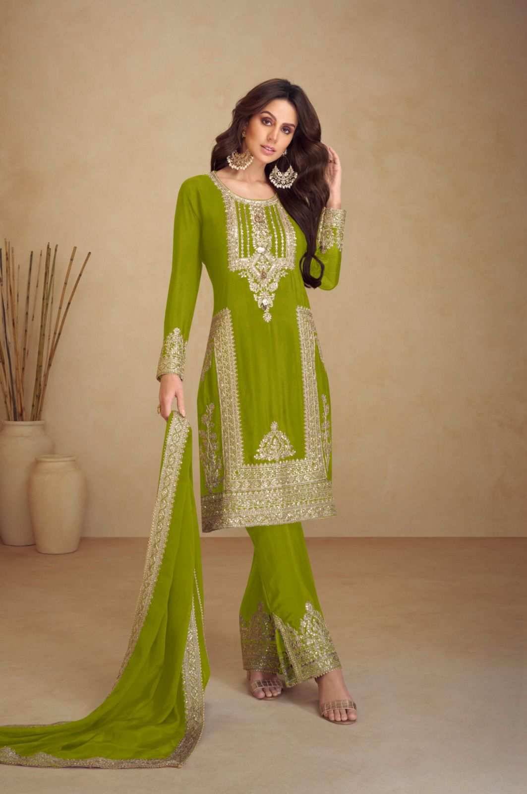 Apsara Vol-5 By Gulkayra Designer 7473-Q To 7473-U Series Beautiful Festive Suits Colorful Stylish Fancy Casual Wear & Ethnic Wear Chinnon With Work Dresses At Wholesale Price