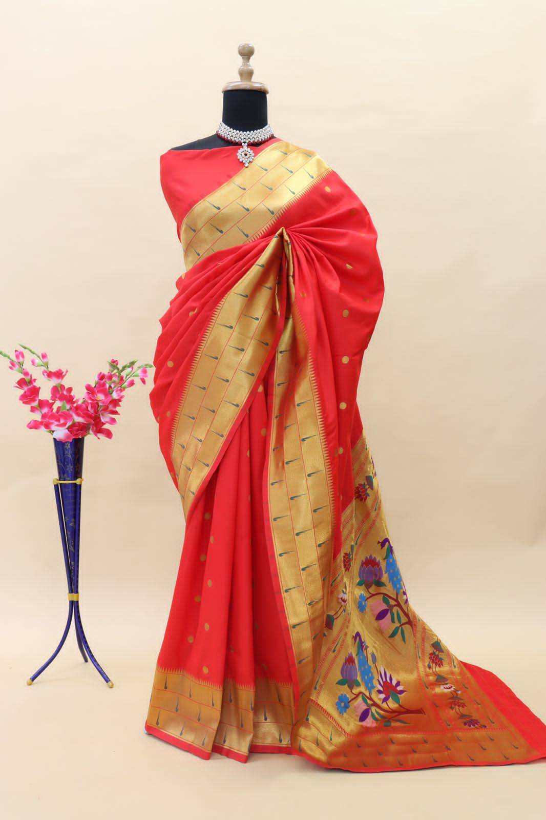 Pt-Avantika By Fashid Wholesale 01 To 09 Series Indian Traditional Wear Collection Beautiful Stylish Fancy Colorful Party Wear & Occasional Wear Paithani Pure Silk Sarees At Wholesale Price