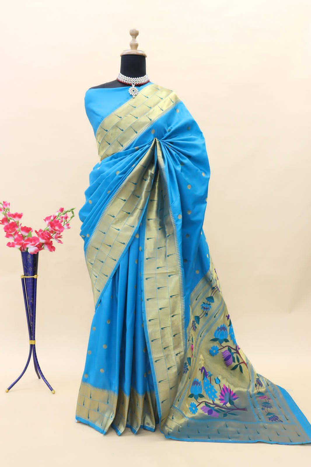 Pt-Avantika By Fashid Wholesale 01 To 09 Series Indian Traditional Wear Collection Beautiful Stylish Fancy Colorful Party Wear & Occasional Wear Paithani Pure Silk Sarees At Wholesale Price