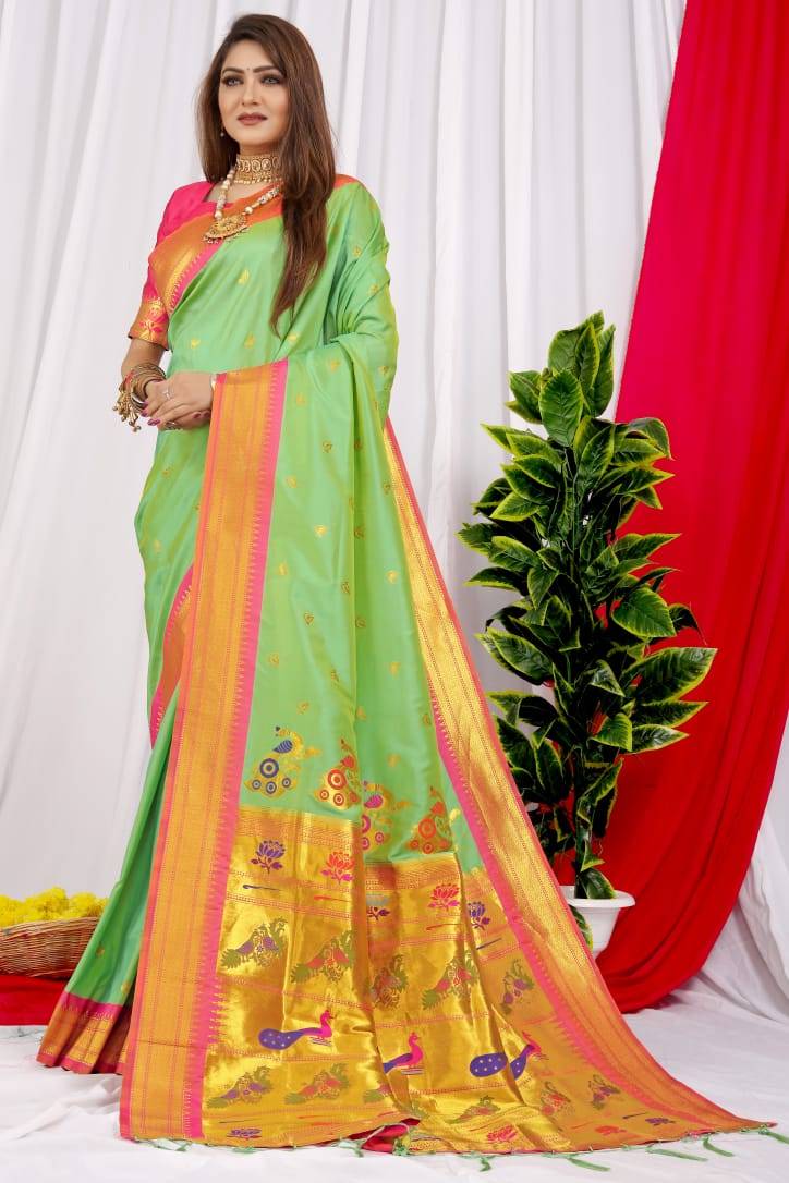 Pt-Chandramukhi Vol-2 By Fashid Whoesale 01 To 11 Series Indian Traditional Wear Collection Beautiful Stylish Fancy Colorful Party Wear & Occasional Wear Paithani Pure Silk Sarees At Wholesale Price