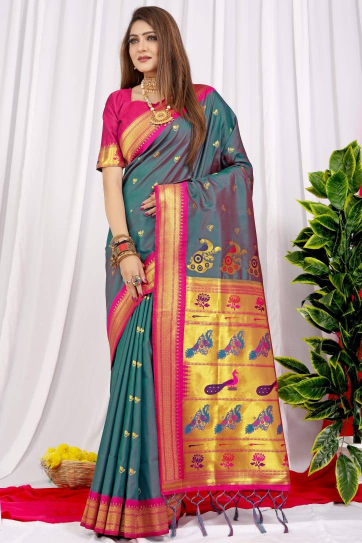 Pt-Chandramukhi Vol-2 By Fashid Whoesale 01 To 11 Series Indian Traditional Wear Collection Beautiful Stylish Fancy Colorful Party Wear & Occasional Wear Paithani Pure Silk Sarees At Wholesale Price