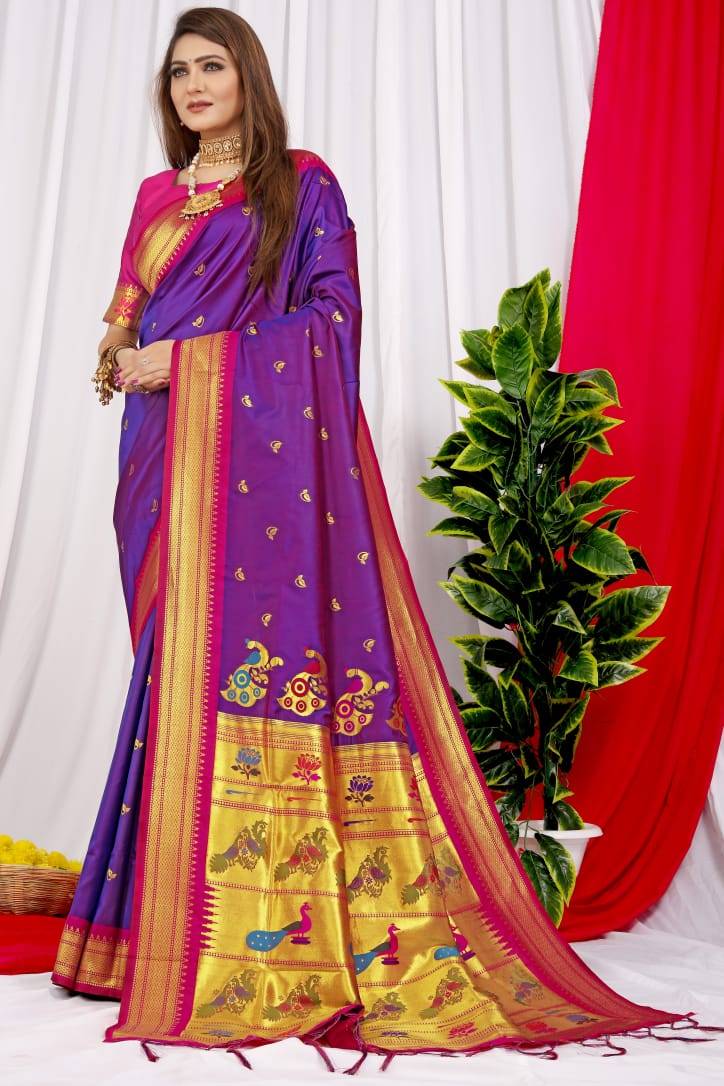 Pt-Chandramukhi Vol-2 By Fashid Whoesale 01 To 11 Series Indian Traditional Wear Collection Beautiful Stylish Fancy Colorful Party Wear & Occasional Wear Paithani Pure Silk Sarees At Wholesale Price