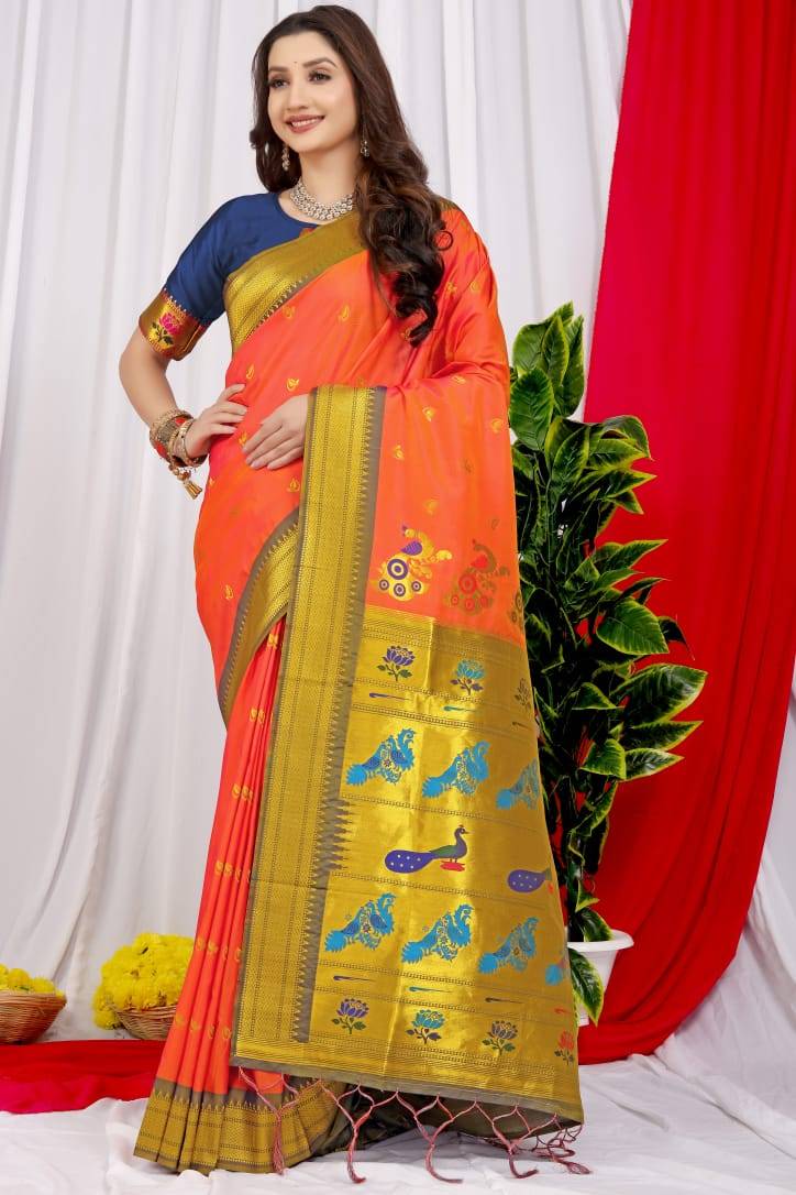 Pt-Chandramukhi Vol-2 By Fashid Whoesale 01 To 11 Series Indian Traditional Wear Collection Beautiful Stylish Fancy Colorful Party Wear & Occasional Wear Paithani Pure Silk Sarees At Wholesale Price