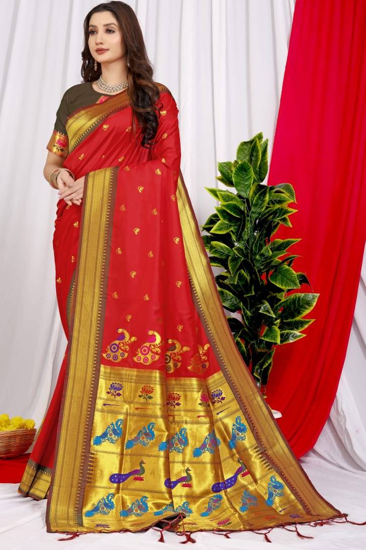 Pt-Chandramukhi Vol-2 By Fashid Whoesale 01 To 11 Series Indian Traditional Wear Collection Beautiful Stylish Fancy Colorful Party Wear & Occasional Wear Paithani Pure Silk Sarees At Wholesale Price