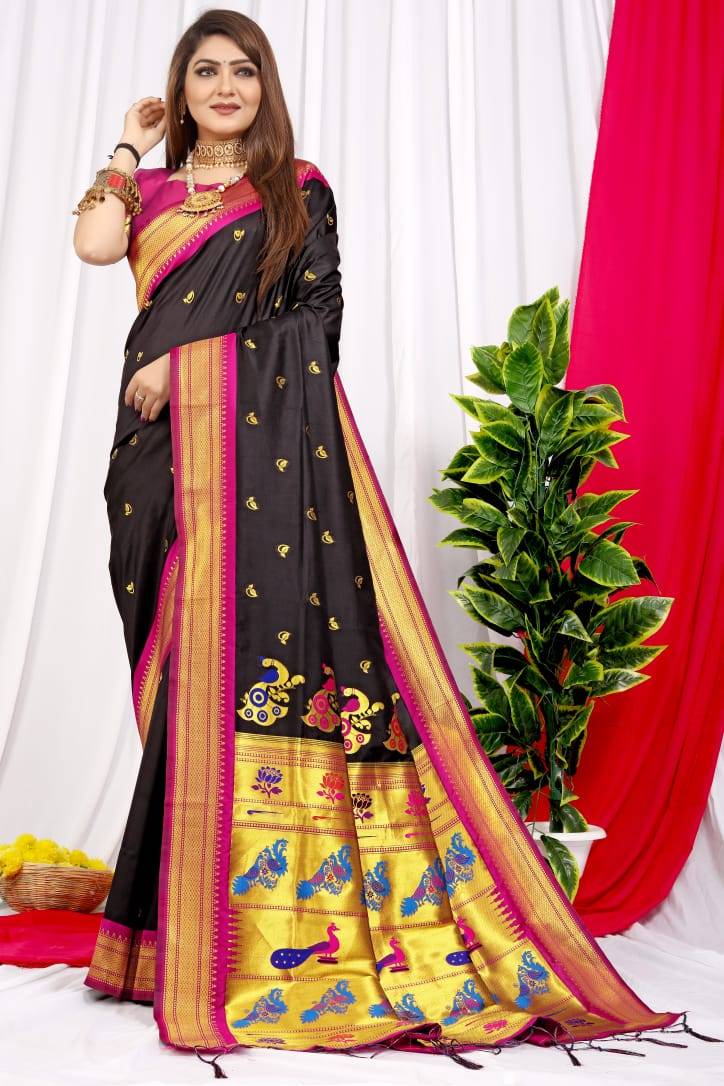 Pt-Chandramukhi Vol-2 By Fashid Whoesale 01 To 11 Series Indian Traditional Wear Collection Beautiful Stylish Fancy Colorful Party Wear & Occasional Wear Paithani Pure Silk Sarees At Wholesale Price