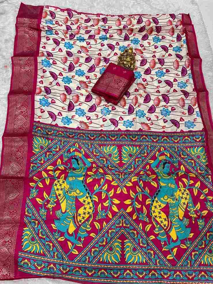 Lc-619 By Fashid Wholesale 01 To 04 Series Indian Traditional Wear Collection Beautiful Stylish Fancy Colorful Party Wear & Occasional Wear Pure Soft Dola Silk Sarees At Wholesale Price