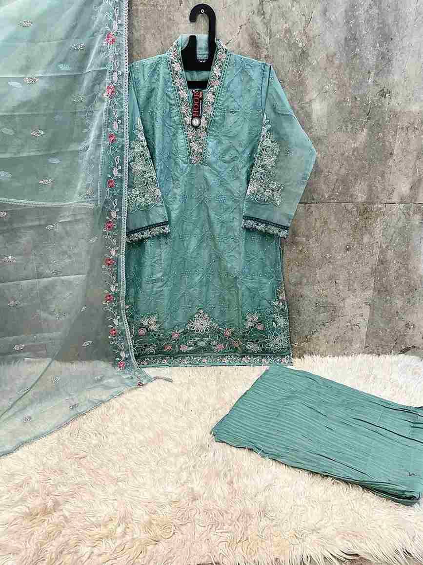 Hoor Tex Hit Design HF-208 Colours By Hoor Tex HF-208-A To HF-208-C Series Designer Festive Pakistani Suits Collection Beautiful Stylish Fancy Colorful Party Wear & Occasional Wear Heavy Organza Dresses At Wholesale Price