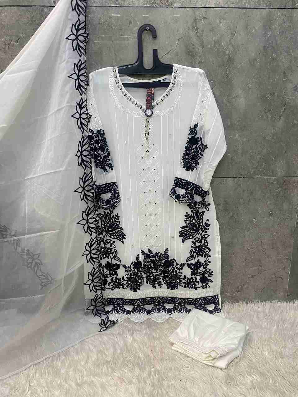 Hoor Tex Hit Design HF-200 Colours By Hoor Tex HF-200-A To HF-200-B Series Designer Festive Pakistani Suits Collection Beautiful Stylish Fancy Colorful Party Wear & Occasional Wear Heavy Georgette Dresses At Wholesale Price