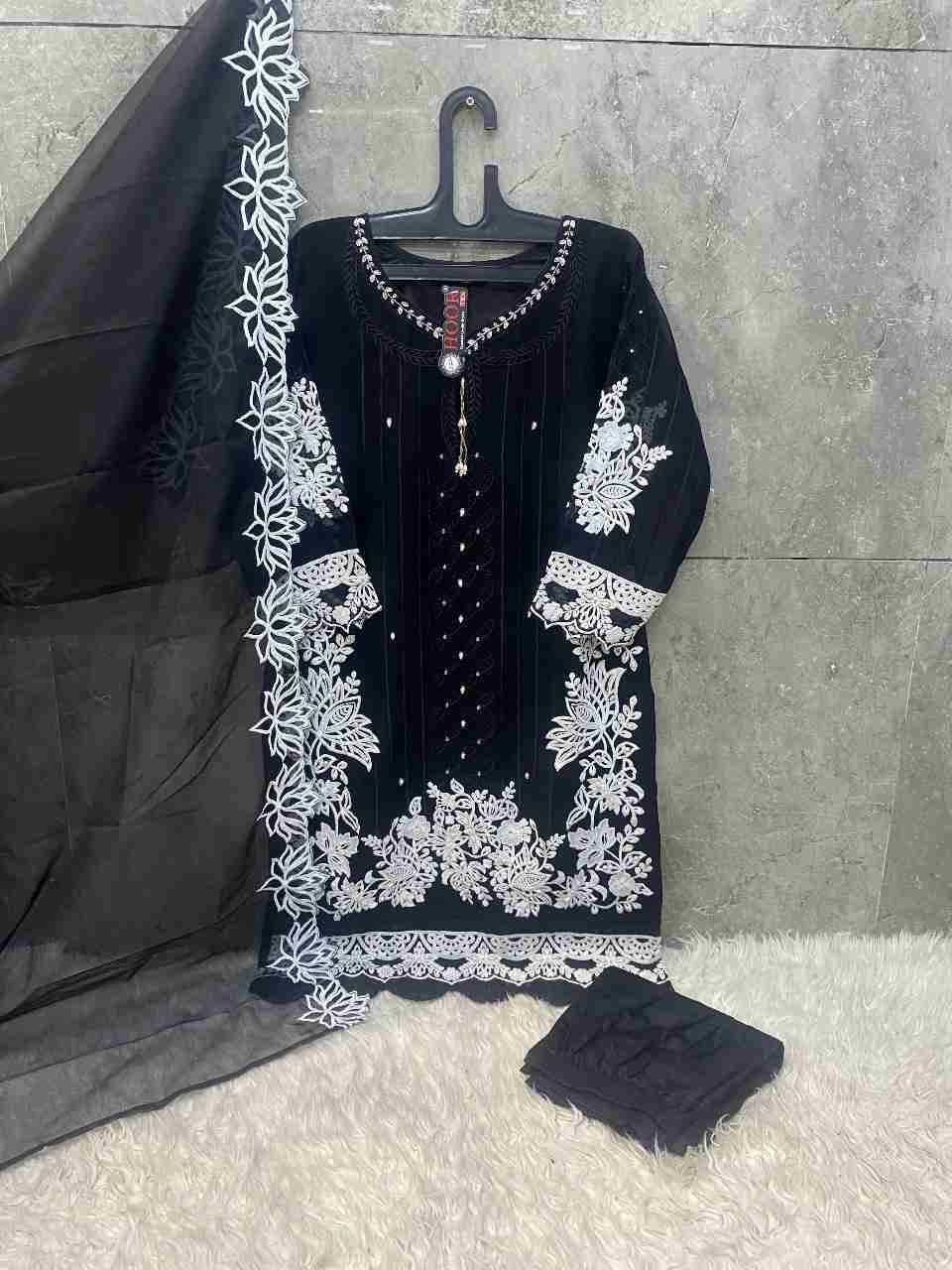 Hoor Tex Hit Design HF-200 Colours By Hoor Tex HF-200-A To HF-200-B Series Designer Festive Pakistani Suits Collection Beautiful Stylish Fancy Colorful Party Wear & Occasional Wear Heavy Georgette Dresses At Wholesale Price